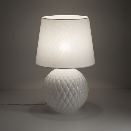 NOWOŚĆ 16046SANTANA WHITE LAMPKA NOCNA 1 Tk Lighting