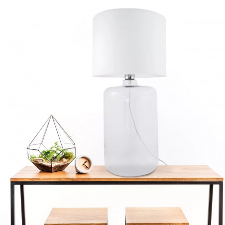 NOWOŚĆ 5506WH LAMPA STOŁOWA AMARSA TRANSPARENT ZUMA LINE