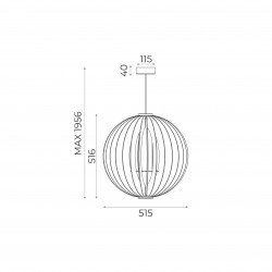 NOWOŚĆ 7510144 ORB LAMPA WISZĄCA ZUMA LINE