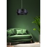NOWOŚĆ 1114 LAMPA WISZĄCA TORNADO 40 CM CZARNA/BLACK ZUMA LINE