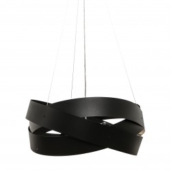 NOWOŚĆ 1118 LAMPA WISZĄCA TORNADO 50 CM CZARNA/BLACK ZUMA LINE