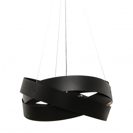 NOWOŚĆ 1118 LAMPA WISZĄCA TORNADO 50 CM CZARNA/BLACK ZUMA LINE