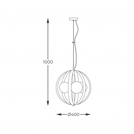 NOWOŚĆ 1137 LAMPA WISZĄCA NELA 40CM CZANRO-ZŁOTA/BLACK-GOLD ZUMA LINE
