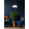 NOWOŚĆ 1139 LAMPA WISZĄCA NELA FLAT 65CM CZARNO-ZŁOTA/BLACK-GOLD ZUMA LINE