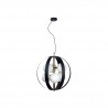 NOWOŚĆ 1138 LAMPA WISZĄCA NELA 50CM CZARNO-ZŁOTA/ BLACK-GOLD ZUMA LINE
