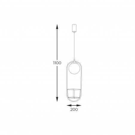 NOWOŚĆ 5003 PLANT 1 PENDANT LAMP ZUMA LINE