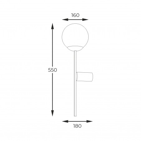 NOWOŚĆ 5001 ORBIT WALL LAMP ZUMA LINE