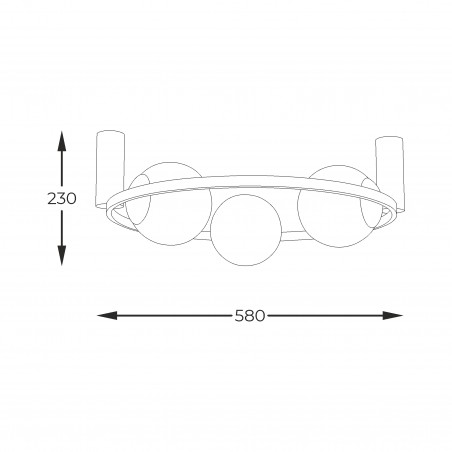 NOWOŚĆ 5008 ORBIT 3 LAMPA SUFITOWA ZUMA LINE