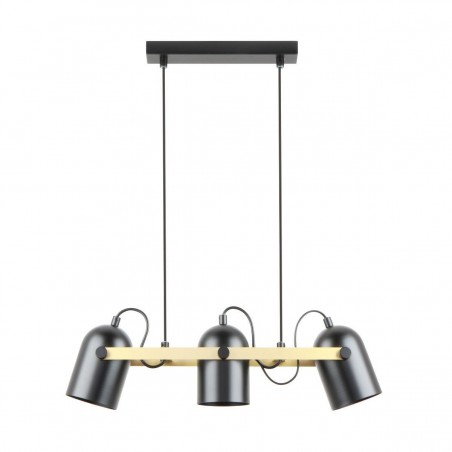 NOWOŚĆ A8163-3A FATI LAMPA WISZĄCA CZARNY MAT-ZŁOTY/MATT BLACK-GOLDEN ZUMA LINE