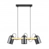NOWOŚĆ A8163-3A FATI LAMPA WISZĄCA CZARNY MAT-ZŁOTY/MATT BLACK-GOLDEN ZUMA LINE