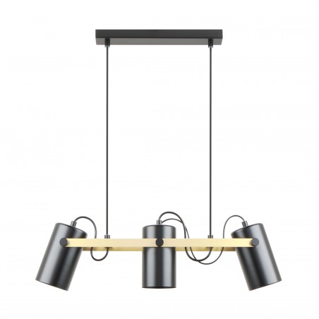 NOWOŚĆ A8162-3A RESI LAMPA WISZĄCA CZARNY MAT-ZŁOTO/MATT BLACK-GOLD ZUMA LINE