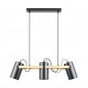 NOWOŚĆ A8162-3A RESI LAMPA WISZĄCA CZARNY MAT-ZŁOTO/MATT BLACK-GOLD ZUMA LINE
