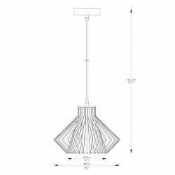 NOWOŚĆ A8080-BK DOLIA LAMPA WISZĄCA CZARNY MAT/MATT BLACK ZUMA LINE