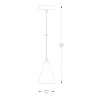 NOWOŚĆ A8102-1 MORA LAMPA WISZĄCA CZARNA/BLACK ZUMA LINE