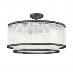 NOWOŚĆ C0528-06H-P7AC SERGIO LAMPA SUFITOWA CZARNA/BLACK ZUMA LINE
