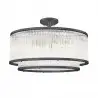 NOWOŚĆ C0528-06H-P7AC SERGIO LAMPA SUFITOWA CZARNA/BLACK ZUMA LINE