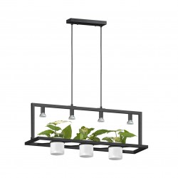 NOWOŚĆ P0536-04B-P7AB PLANTER LAMPA WISZĄCA CZARNA/BLACK ZUMA LINE
