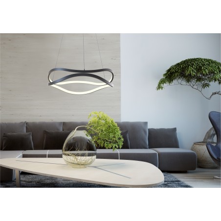 NOWOŚĆ MD7864-2S-3BT HARLEY LAMPA WISZĄCA CZARNA/BLACK ZUMA LINE