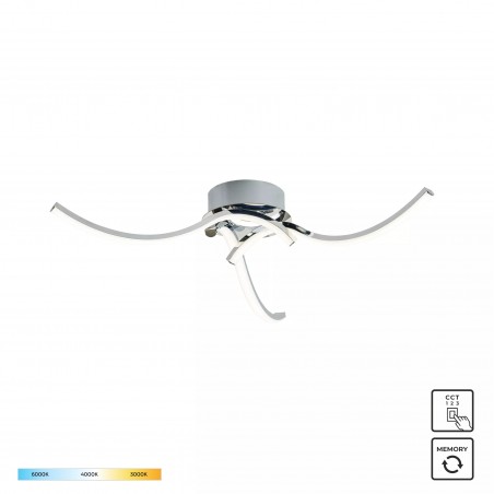NOWOŚĆ 20023-3CCH FOCUS LAMPA SUFITOWA CHROM ZUMA LINE