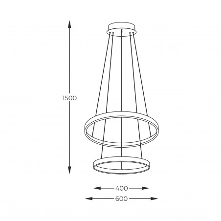 NOWOŚĆ 18140BK-2 BRENO LAMPA WISZĄCA CZARNA/BLACK ZUMA LINE