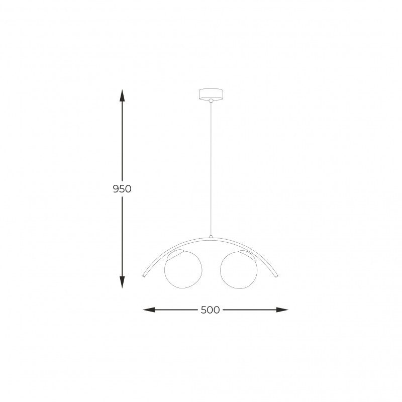 NOWOŚĆ 5013 WAVE 2 LAMPA WISZĄCA / PENDANT LAMP ZUMA LINE