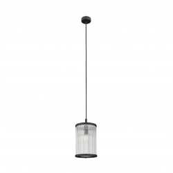 NOWOŚĆ P0528-01F-P7AC SERGIO LAMPA WISZĄCA CZARNA/BLACK ZUMA LINE