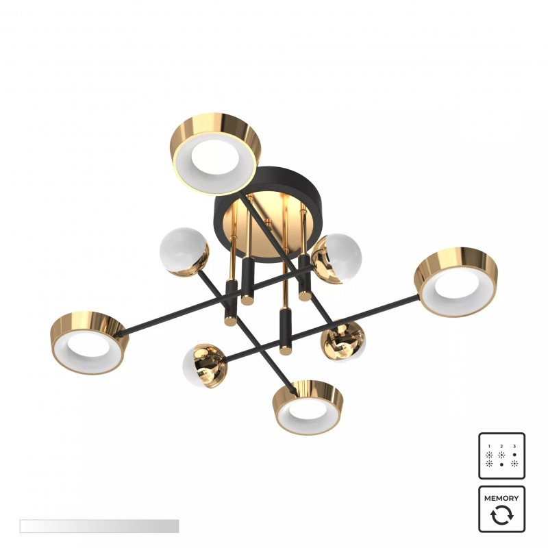 NOWOŚĆ MX7170-8-3BGT LARA LAMPA SUFITOWA CZARNO-ZŁOTA/BLACK-GOLD ZUMA LINE NOWOŚĆ MX7170-8-3BGT LARA LAMPA SUFITOWA CZARNO-ZŁOTA/BLACK-GOLD ZUMA LINE