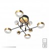 NOWOŚĆ MX7170-8-3BGT LARA LAMPA SUFITOWA CZARNO-ZŁOTA/BLACK-GOLD ZUMA LINE