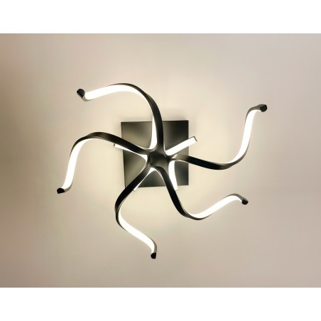 NOWOŚĆ 20031CL-BK STELO LAMPA SUFITOWA CZARNA/BLACK ZUMA LINE