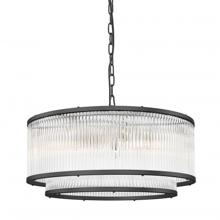 NOWOŚĆ P0528-06H-P7AC SERGIO LAMPA WISZĄCA CZARNA/BLACK ZUMA LINE