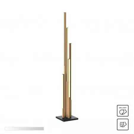 NOWOŚĆ ML4980-5-3BMT ELIOT LAMPA PODŁOGOWA CZARNA-DREWNO/BLACK-WOOD ZUMA LINE