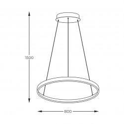 NOWOŚĆ 2023201-BK80 BRENO LAMPA WISZĄCA CZARNA/BLACK ZUMA LINE
