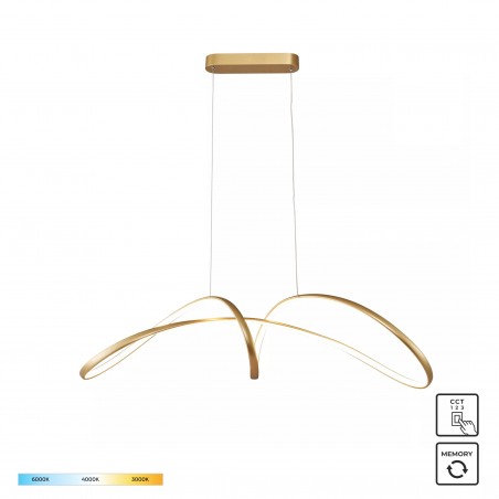 NOWOŚĆ 20026P-GD FERMI LAMPA WISZĄCA ZŁOTA/GOLD ZUMA LINE