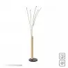 NOWOŚĆ ML4767-3BMD VELDEN LAMPA PODŁOGOWA CZARNA-DREWNO/BLACK-WOOD ZUMA LINE