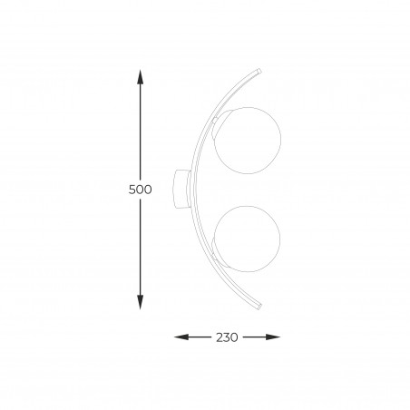 NOWOŚĆ 5015 HELIX KINKIET / WALL LAMP ZUMA LINE
