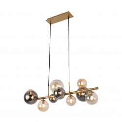 NOWOŚĆ MD5918-10-EGN VILLA LAMPA WISZĄCA ZŁOTA/GOLD ZUMA LINE