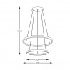 NOWOŚĆ 2023200-BK BRENO LAMPA WISZĄCA CZARNA/BLACK ZUMA LINE