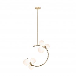 NOWOŚĆ P0454-06Q-F7AA MOLECULE LAMPA WISZĄCA ZŁOTA/GOLD ZUMA LINE