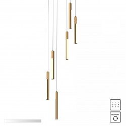 NOWOŚĆ MD4768-6-3BMT ELIOT LAMPA WISZĄCA CZARNA-DREWNO/BLACK-WOOD ZUMA LINE