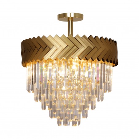 NOWOŚĆ C23910/9 LYON LAMPA SUFITOWA ZŁOTA/GOLD ZUMA LINE