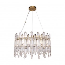 NOWOŚĆ 9867-500 CROWN LAMPA WISZĄCA ZŁOTA/GOLD ZUMA LINE