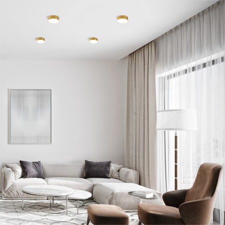 NOWOŚĆ WM-TD8880-M-4K-G SOLARI LAMPA SUFITOWA ZŁOTA/GOLD ZUMA LINE