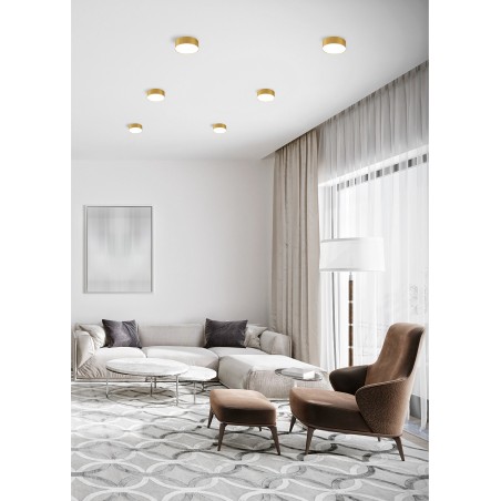 NOWOŚĆ WM-TD8880-M-3K-G SOLARI LAMPA SUFITOWA ZŁOTA/GOLD ZUMA LINE