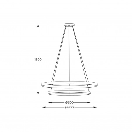 NOWOŚĆ PEN89424-60+90BK HORIK LAMPA WISZĄCA CZARNA/BLACK ZUMA LINE