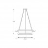 NOWOŚĆ PEN89424-60+90BK HORIK LAMPA WISZĄCA CZARNA/BLACK ZUMA LINE