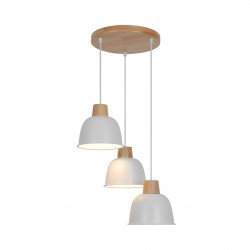 NOWOŚĆ P21031M-3R ORLO LAMPA WISZĄCA BIAŁA/WHITE ZUMA LINE