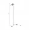 NOWOŚĆ R5021009A-1F STEM LAMPA PODŁOGOWA CZARNA/BLACK ZUMA LINE