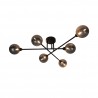 NOWOŚĆ CL22017A-6 BASIS LAMPA SUFITOWA CZARNA/BLACK ZUMA LINE