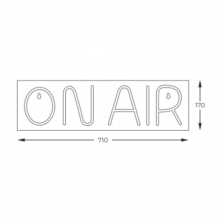 NOWOŚĆ FM-WN46 NEON ON AIR   LED . ZUMA LINE