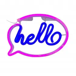 NOWOŚĆ FM-NL41 NEON HELLO LED ZUMA LINE